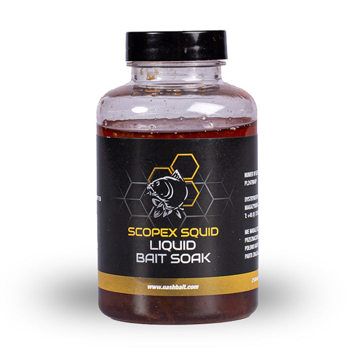 Nash Scopex Squid Liquid Bait Soak 250ml 2024