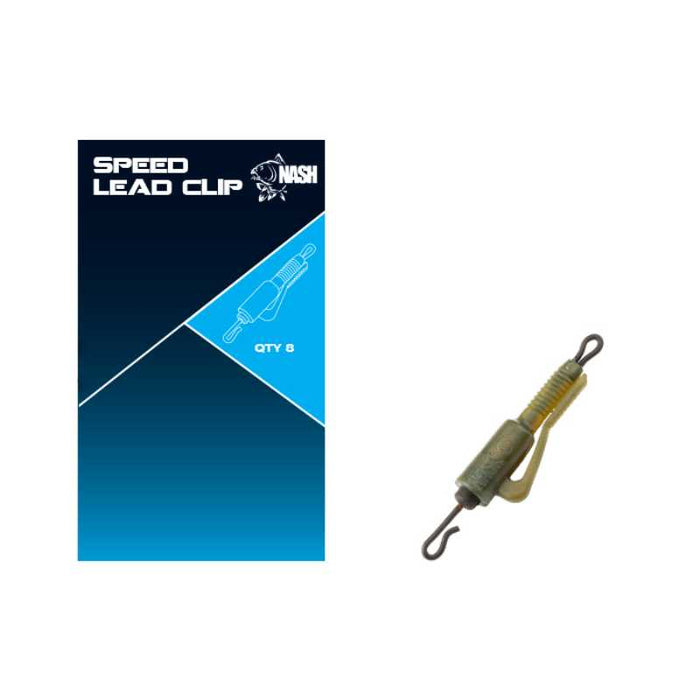 Nash Speed Lead Clips Weed Green