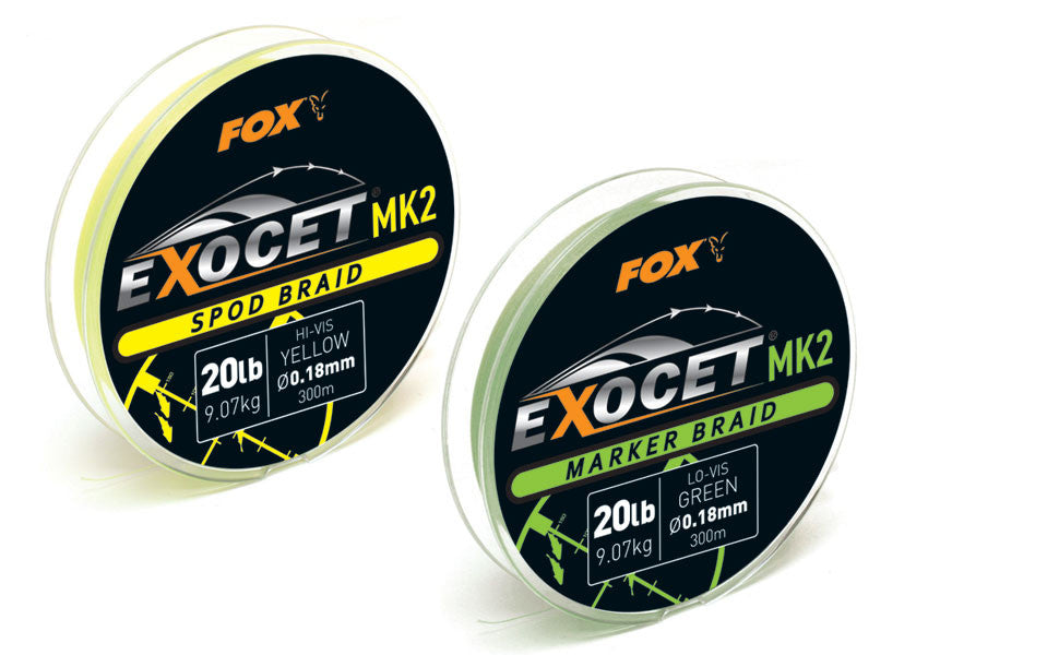 Fox Exocet MK2 Spod and Marker Braid 20lb﻿