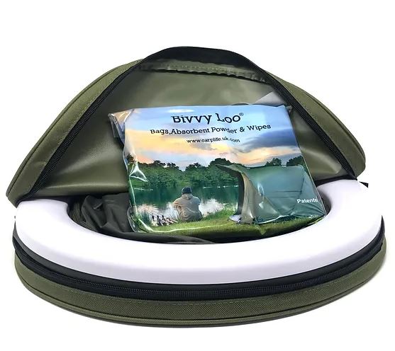 CarpLife Collapsable Green Bivvy Loo and Accessories