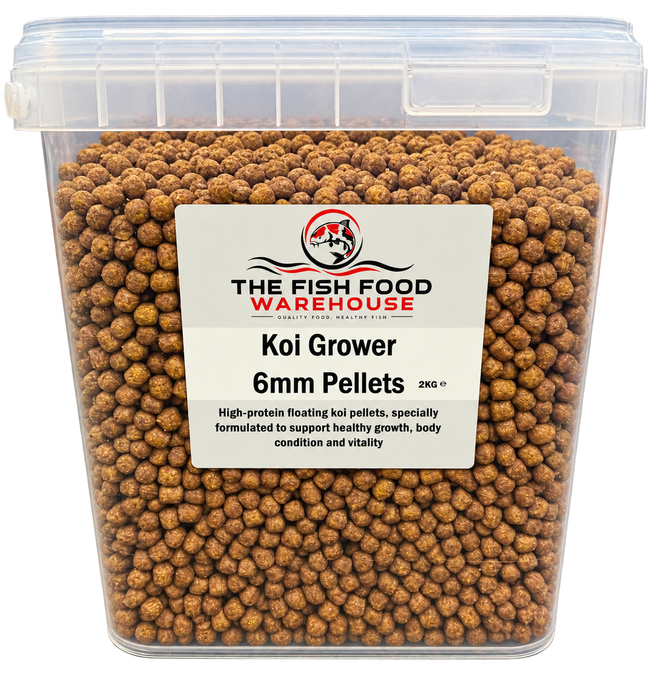 Premium Koi Grower Pellets 3mm & 6mm High Protein Floating Pond Fish Food