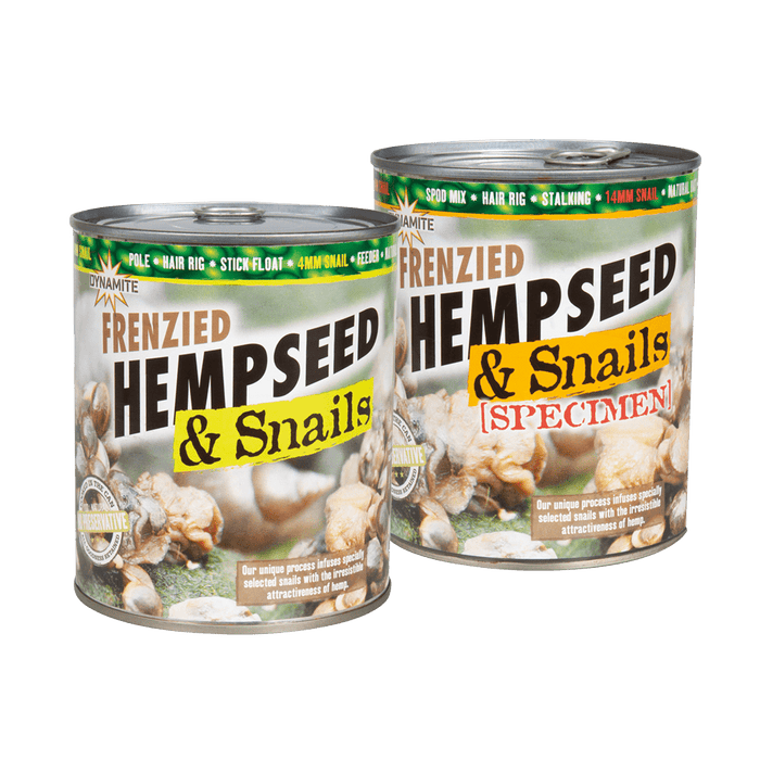 Dynamite Baits Frenzied Hempseed & Snails 14mm Specimen Can 700g