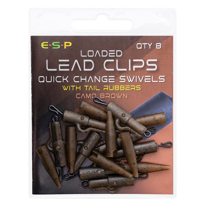 ESP Loaded Camo Lead Clip Kit Quick Change Swivel