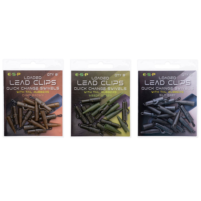 ESP Loaded Camo Lead Clip Kit Quick Change Swivel