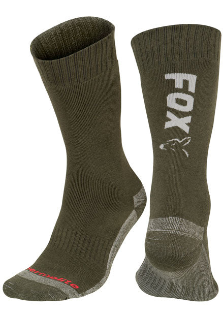 Fox Green - Silver Thermolite Thermal Socks