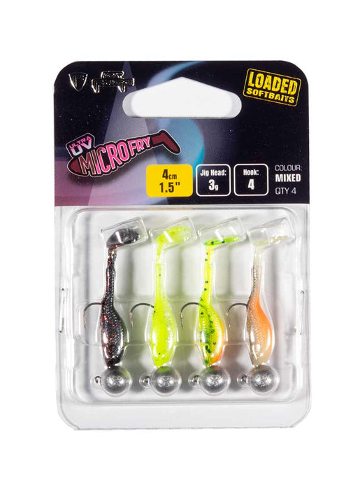 Fox Rage Ultra UV Micro Fry Loaded Soft Jig Bait Lure 4cm 3g