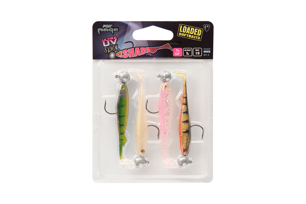 Fox Rage Ultra UV Slick Shad 11cm 10g 3/0 Hook Loaded Soft Bait Lure