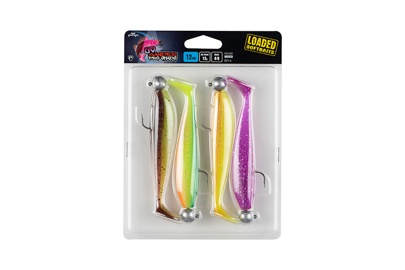 Fox Rage Ultra UV Zander Pro Shads Loaded Soft Jig Bait Lures 10cm 10g