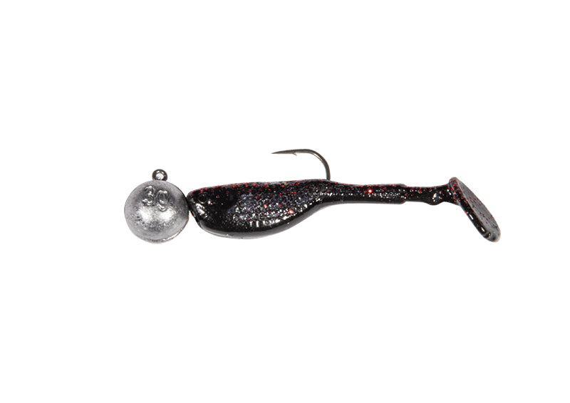 Fox Rage Ultra UV Micro Fry Loaded Soft Jig Bait Lure 4cm 3g Black Red Spots