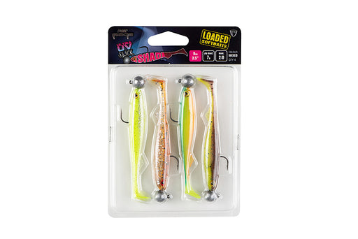 thumbnail image 2 of FOX Rage LOADED Zander Pro Shad Lures – Ultra UV Mixed Colours Pack (All Sizes) 2 of 5