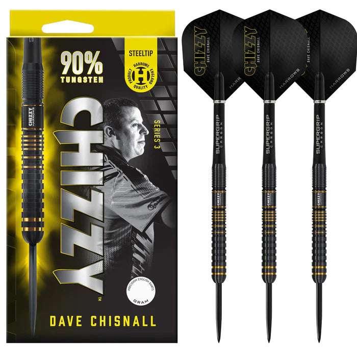 Harrows Chizzy Series 3 - 90% Tungsten 23G Steel Darts