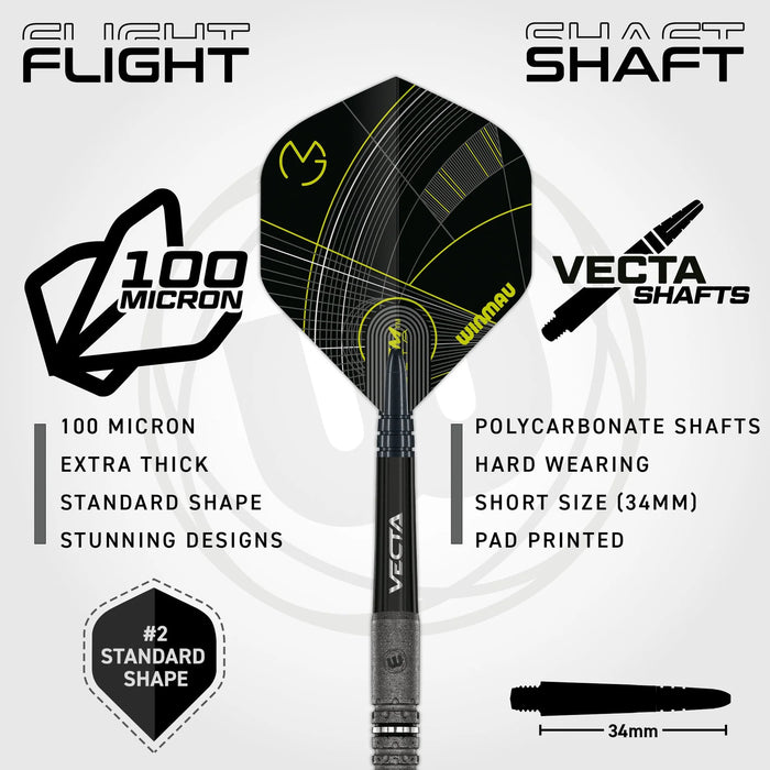 Winmau MVG Signature Edition – 90% Tungsten Steel Darts
