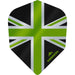 Mission Alliance Union Jack NO6 Dart Flights Green, Black & White