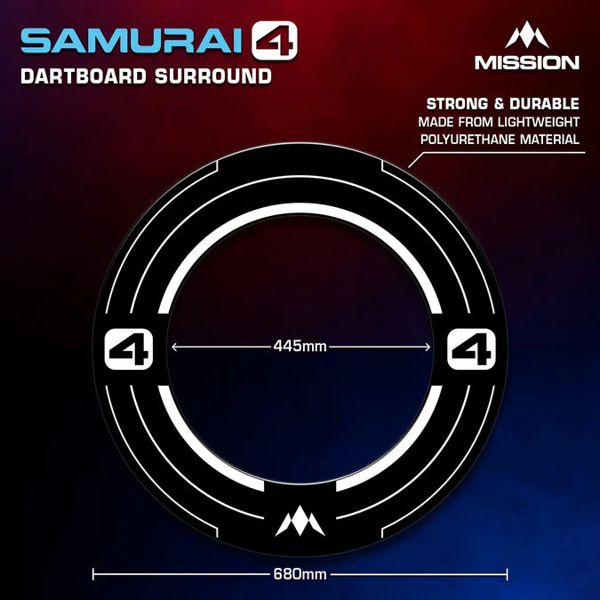 Mission Darts Samurai 4 Surround - White Edition
