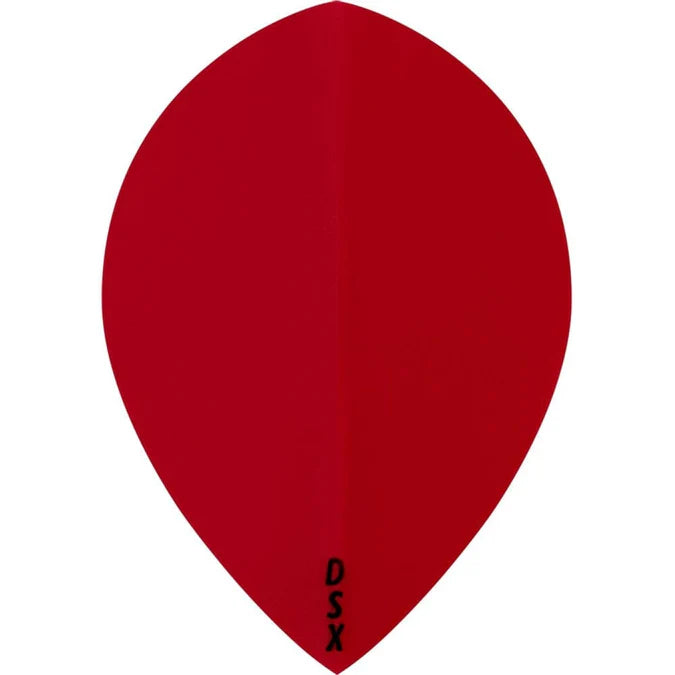 Mission Designa DSX100 Pear Shape Darts Flights Red
