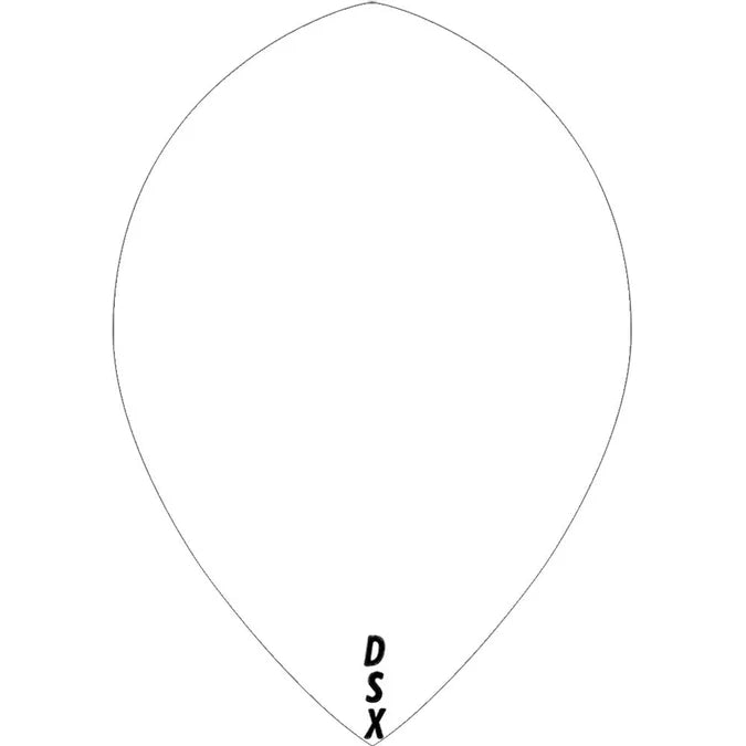 Mission Designa DSX100 Pear Shape Darts Flights White