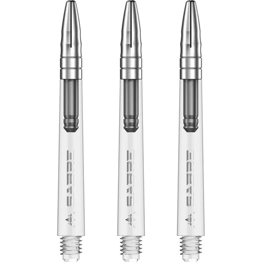 Mission Sabre Polycarbonate Dart Stems Clear & Silver 