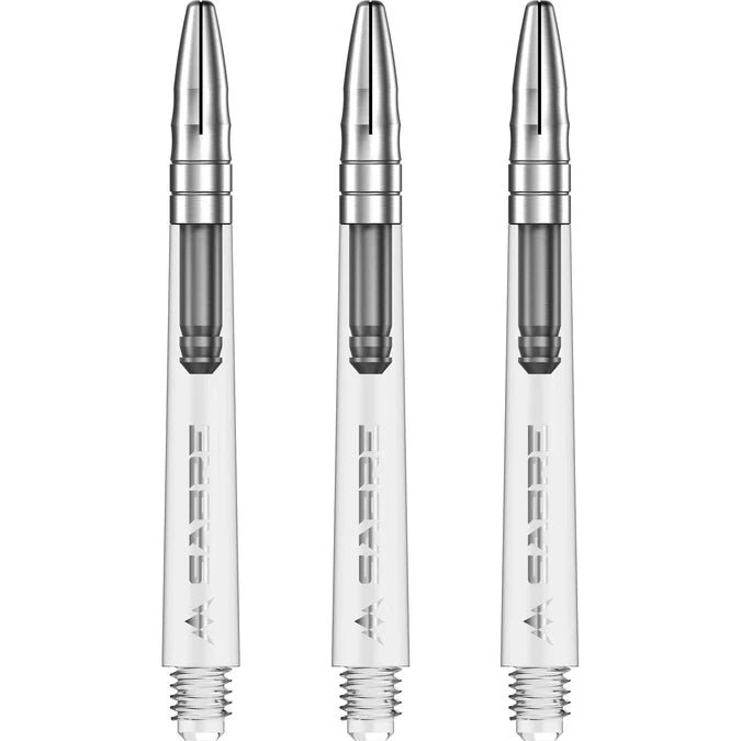 Mission Sabre Polycarbonate Dart Stems Clear & Silver 