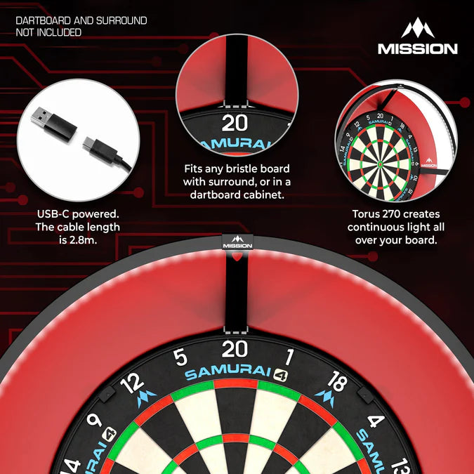 Mission Torus 120 LED Dartboard Light System