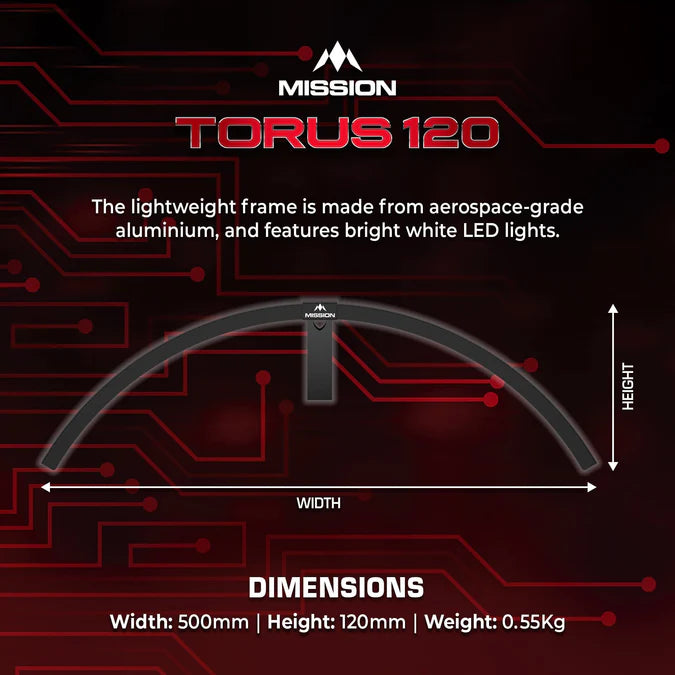 Mission Torus 120 LED Dartboard Light System
