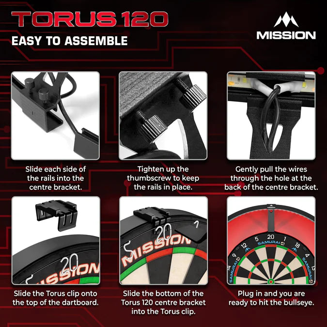 Mission Torus 120 LED Dartboard Light System