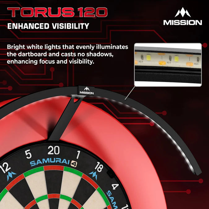 Mission Torus 120 LED Dartboard Light System