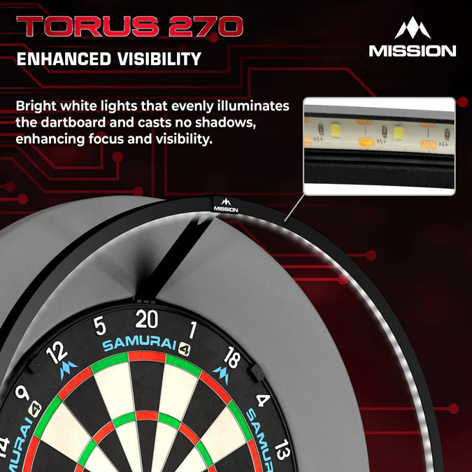 Mission Torus 270 LED Dartboard Lighting