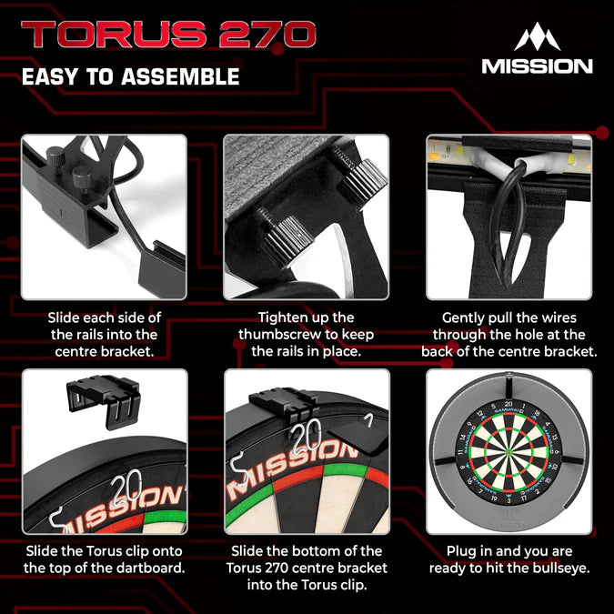 Mission Torus 270 LED Dartboard Lighting