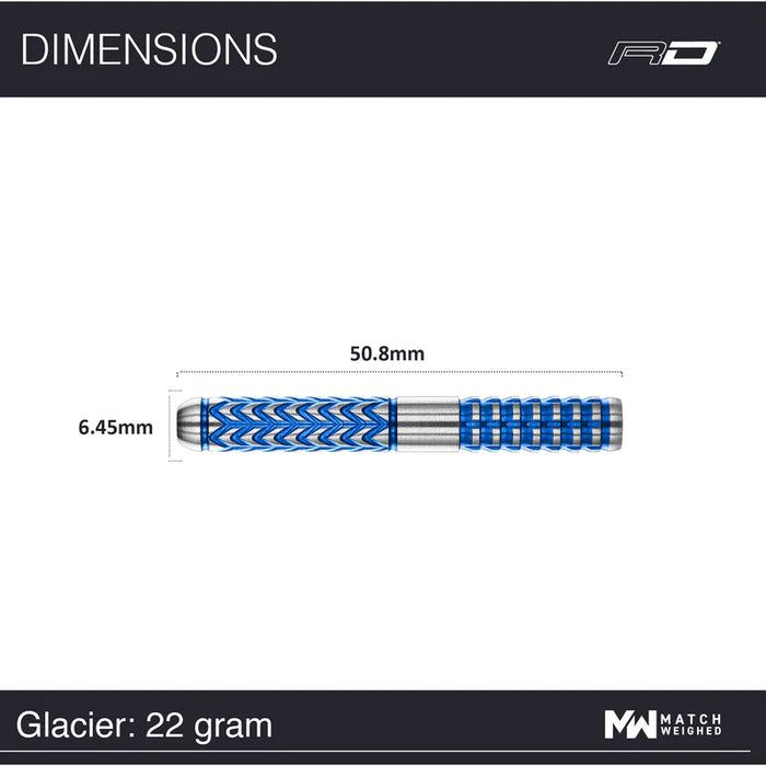 Red Dragon Gerwyn Price Glacier - 90% Tungsten Steel Darts