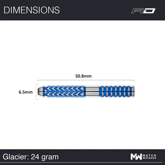 Red Dragon Gerwyn Price Glacier - 90% Tungsten Steel Darts