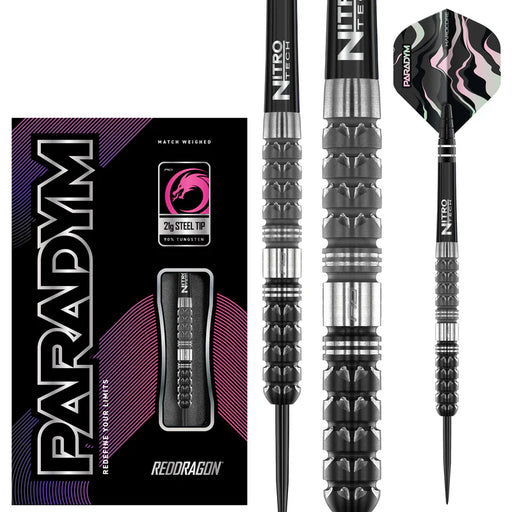 Red Dragon Paradym Parallel 90% Tungsten Steel Tip Darts