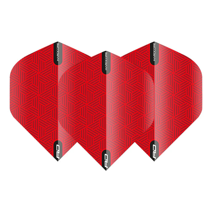 Red Dragon Hardcore XT Standard Dart Flights Red