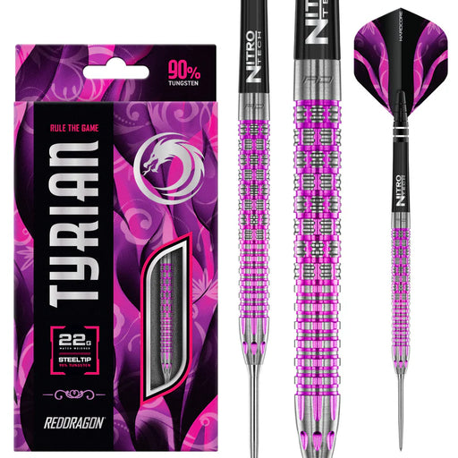 Red Dragon Tyrian - 90% Tungsten Steel Tip Darts