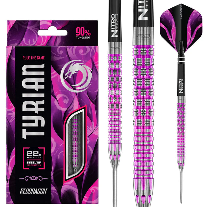 Red Dragon Tyrian - 90% Tungsten Steel Tip Darts