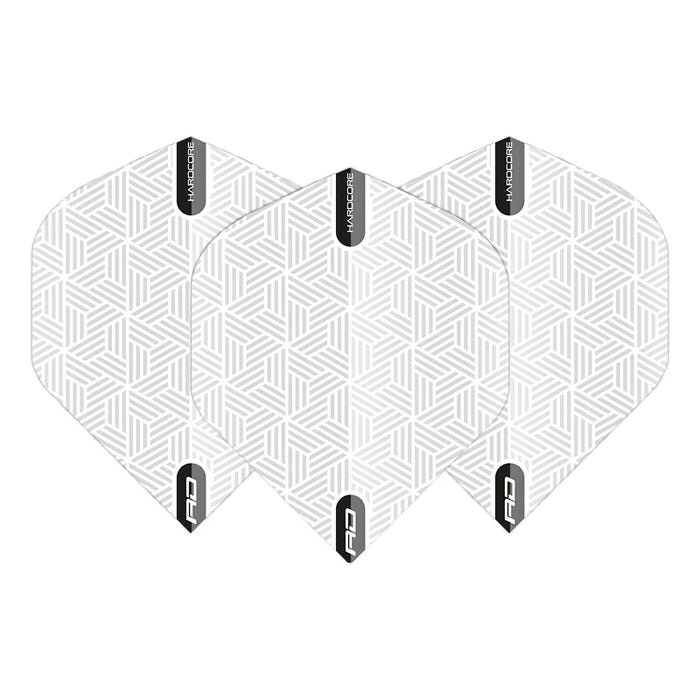 Red Dragon Hardcore XT Standard Dart Flights White