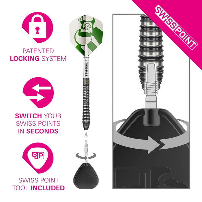 Target Charlie Manby 95% Tungsten SP Steel Tip Darts 2026