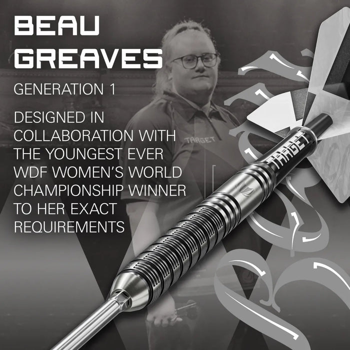 Target Darts Beau Greaves Gen One - 90% Tungsten Steel Tip Darts