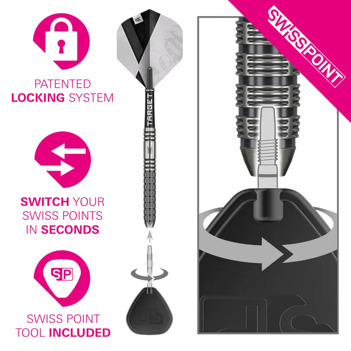 Target Darts Beau Greaves Gen One - 90% Tungsten Steel Tip Darts