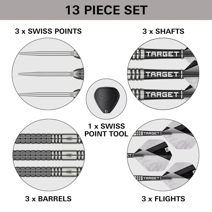 Target Darts Beau Greaves Gen One - 90% Tungsten Steel Tip Darts