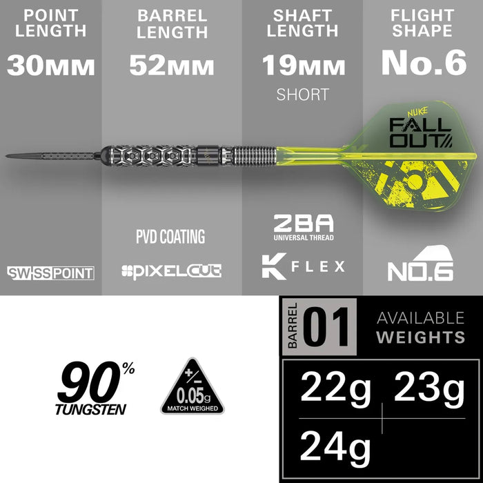 Target Darts Luke Littler Nuke Fallout SP Darts