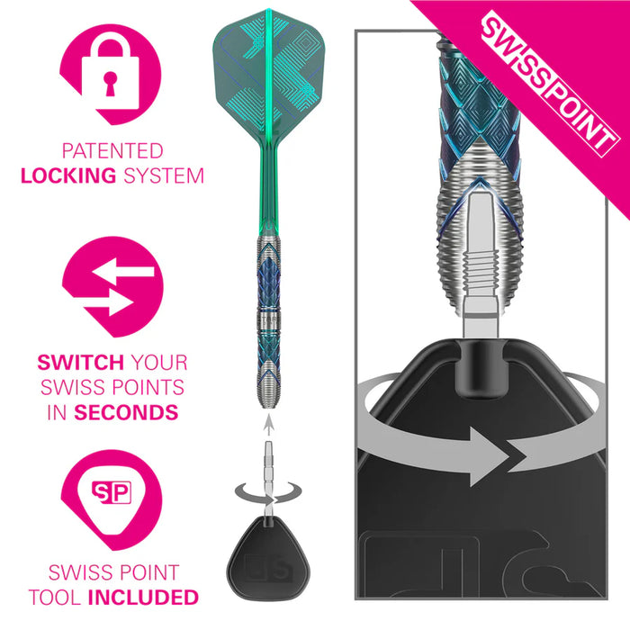 Target Japan Kaze Ceros 03 - 24G SP Swiss Point Steel Tip Darts