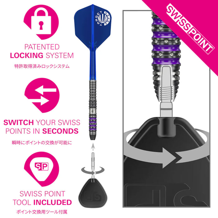 Target Japan Sirius G4 - 90% Tungsten SP Steel Tip Darts