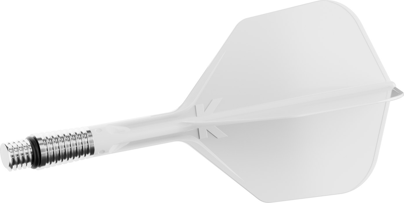 Target White No6 K-Shift Dart Flights