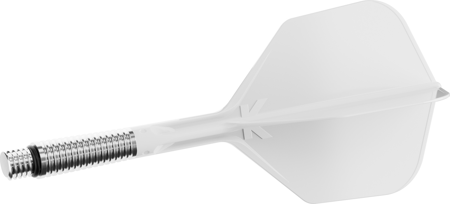 Target White No6 K-Shift Dart Flights