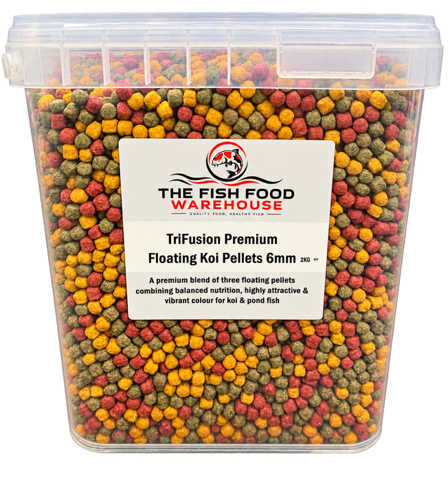 Koi TriFusion Pellets 3mm & 6mm Premium Floating Koi & Pond Fish Food