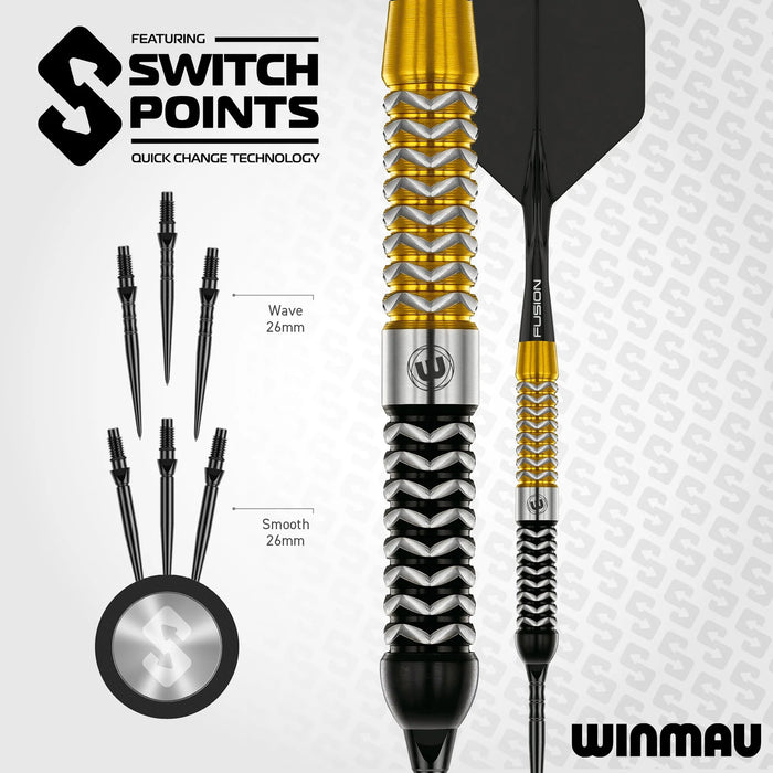 Winmau Exion 23g – 90% Tungsten Switch Point Darts