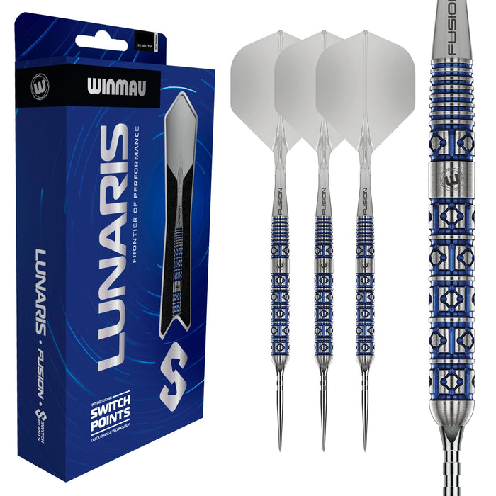 Winmau Lunaris – 90% Tungsten Switch Point Steel Darts