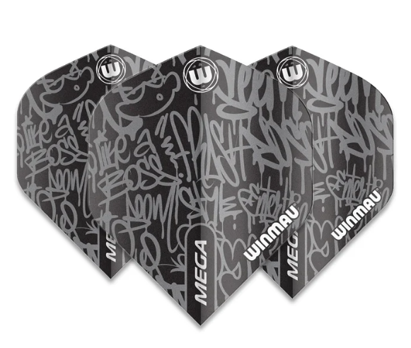 Winmau Mega Standard Signature Dart Flights Black