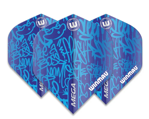 Winmau Mega Standard Signature Dart Flights Blue