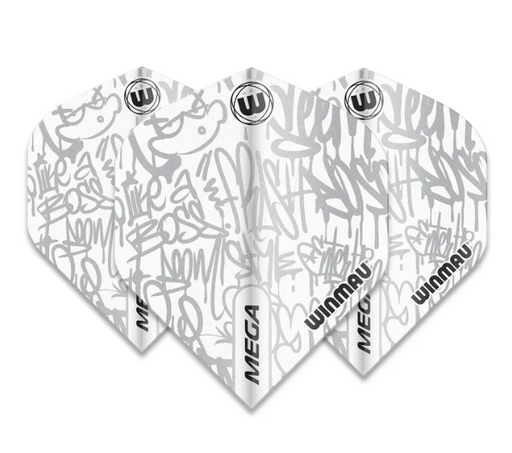 Winmau Mega Standard Signature Dart Flights White